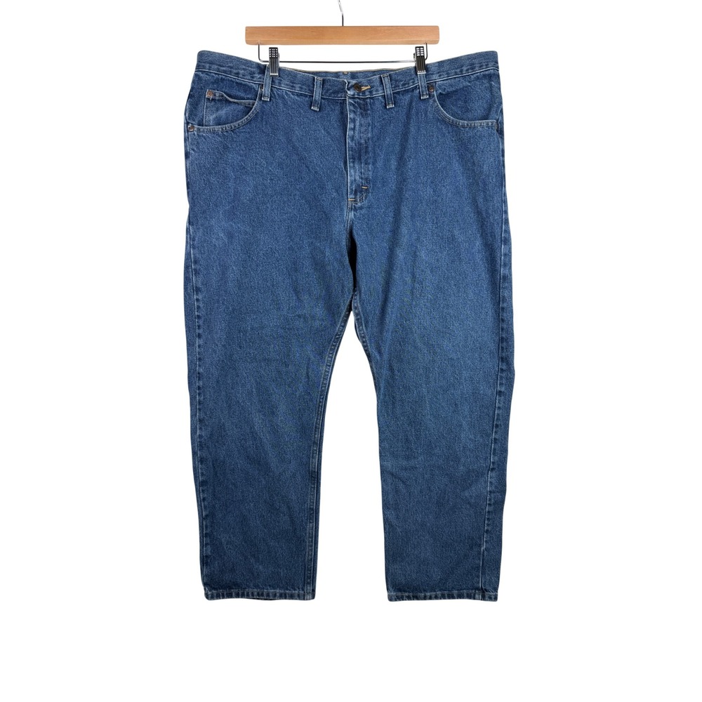 Wrangler Men's Five Star Relaxed Fit Straight Leg Jeans size 44 X30 Stonewash